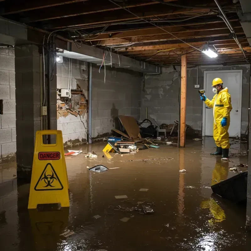 Flooded Basement Electrical Hazard in Prairie Ridge, WA Property